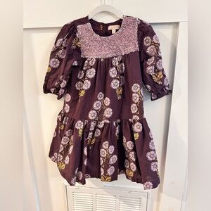 Pink Chicken Girls Fiona Dress block print size 6
